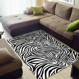 Zebra Skin Pattern Area Rug