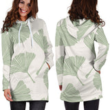 Ginkgo Leaves Pattern Women'S Hoodie Dress