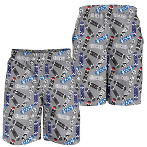 Skate Board Pattern Print Design 03 Men Shorts