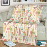 Ice Cream Cone Pattern Premium Blanket