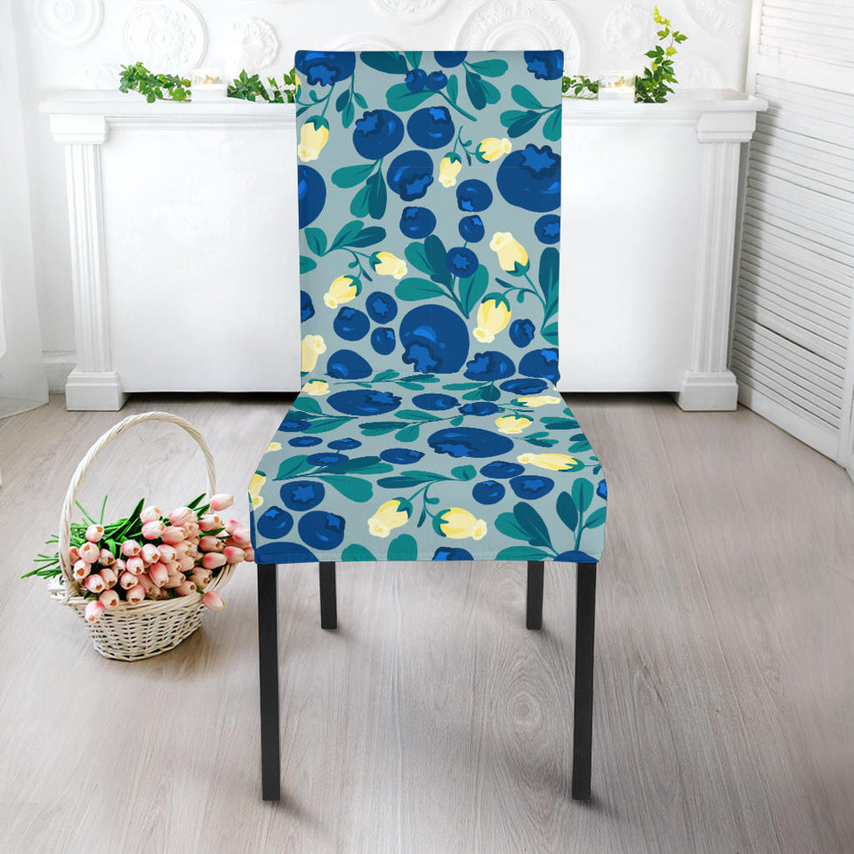 Blueberry Design Pattern Dining Chair Slipcover