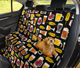 Beer Type Pattern Dog Car Seat Covers