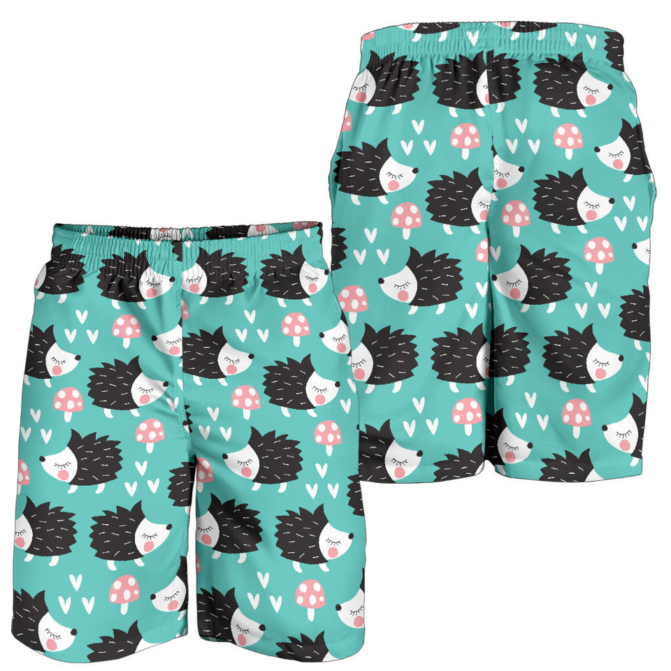 Hedgehog Pattern Print Design 03 Men Shorts