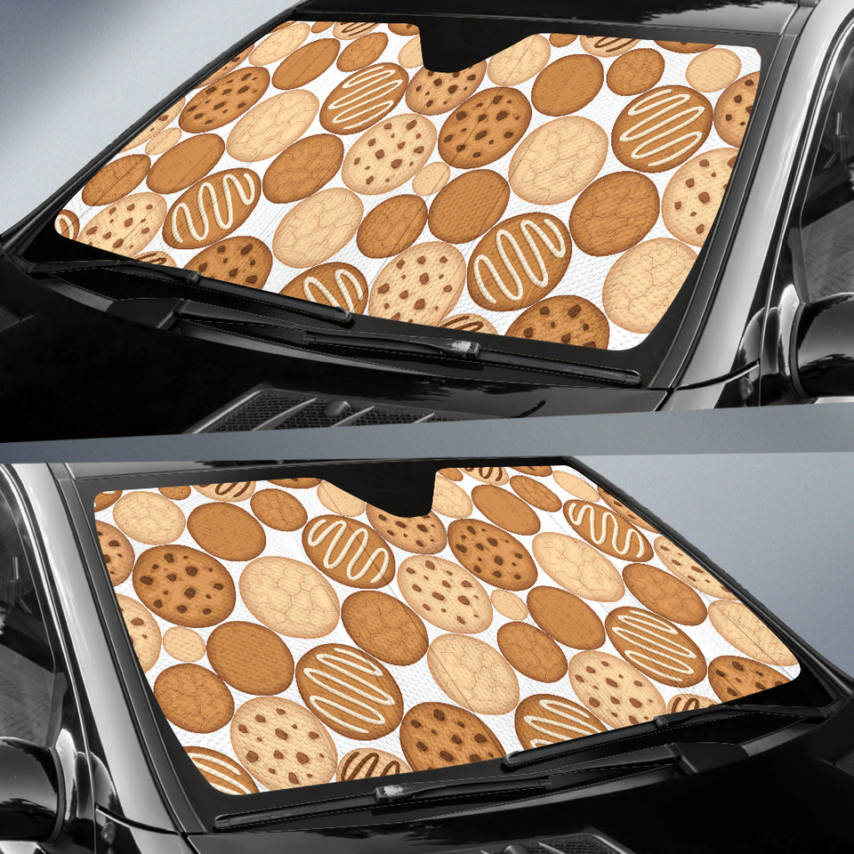 Various Cookie Pattern Car Sun Shade