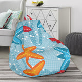 Blue Red Orange Starfish Pattern Bean Bag Cover
