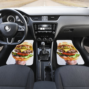Burger Lovers Front Car Mats (Set Of 2)