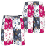 Teddy Bear Pattern Print Design 03 Men Shorts