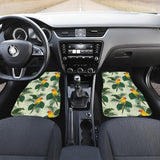 Beautiful Parrot Palm Leaves Pattern Front And Back Car Mats