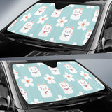 Maneki Neko Cat Sakura Car Sun Shade