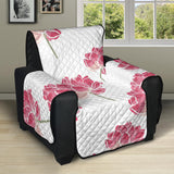 Pink lotus waterlily pattern Recliner Cover Protector