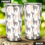 Llama Alpaca Pattern Tumbler