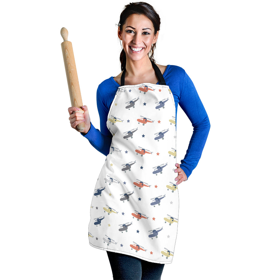 Cute Helicopter Star Pattern Adjustable Apron