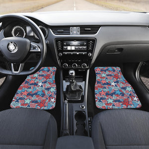 Hand Drawn Colorful Starfish Front Car Mats