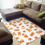 Brown Pomeranian Pattern Area Rug