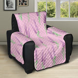 Lavender pattern pink background Recliner Cover Protector