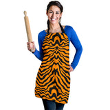 Bengal Tigers Skin Print Pattern Adjustable Apron