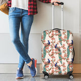 Peacock Tropical Flower Pattern Cabin Suitcases Luggages