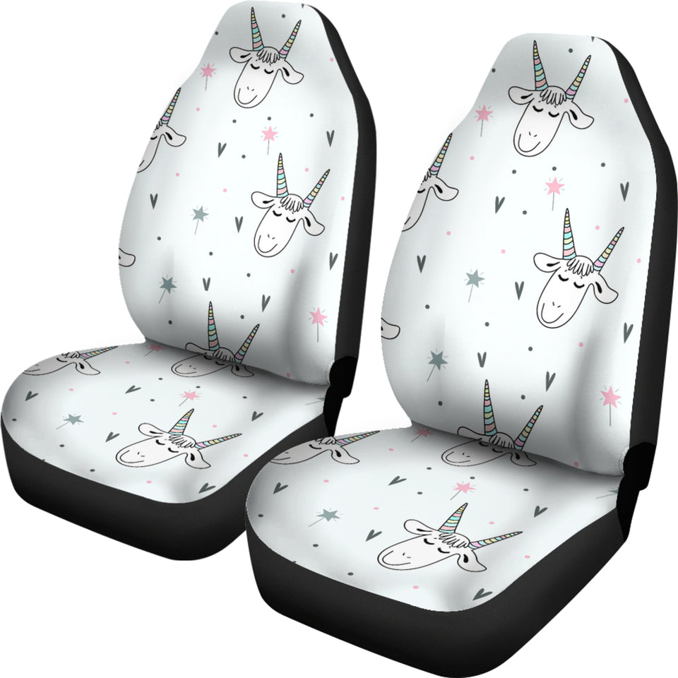 Cute Goat Design Pattern Universal Fit Car Seat Covers
