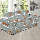 Beautiful Deers Winter Christmas Sofa Slipcover