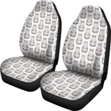 Hippopotamus Pattern Print Design 05 Universal Fit Car Seat Covers