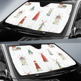 Windmill Design Pattern Car Sun Shade