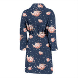 Tea Pots Pattern Print Design 04 Men's Bathrobe