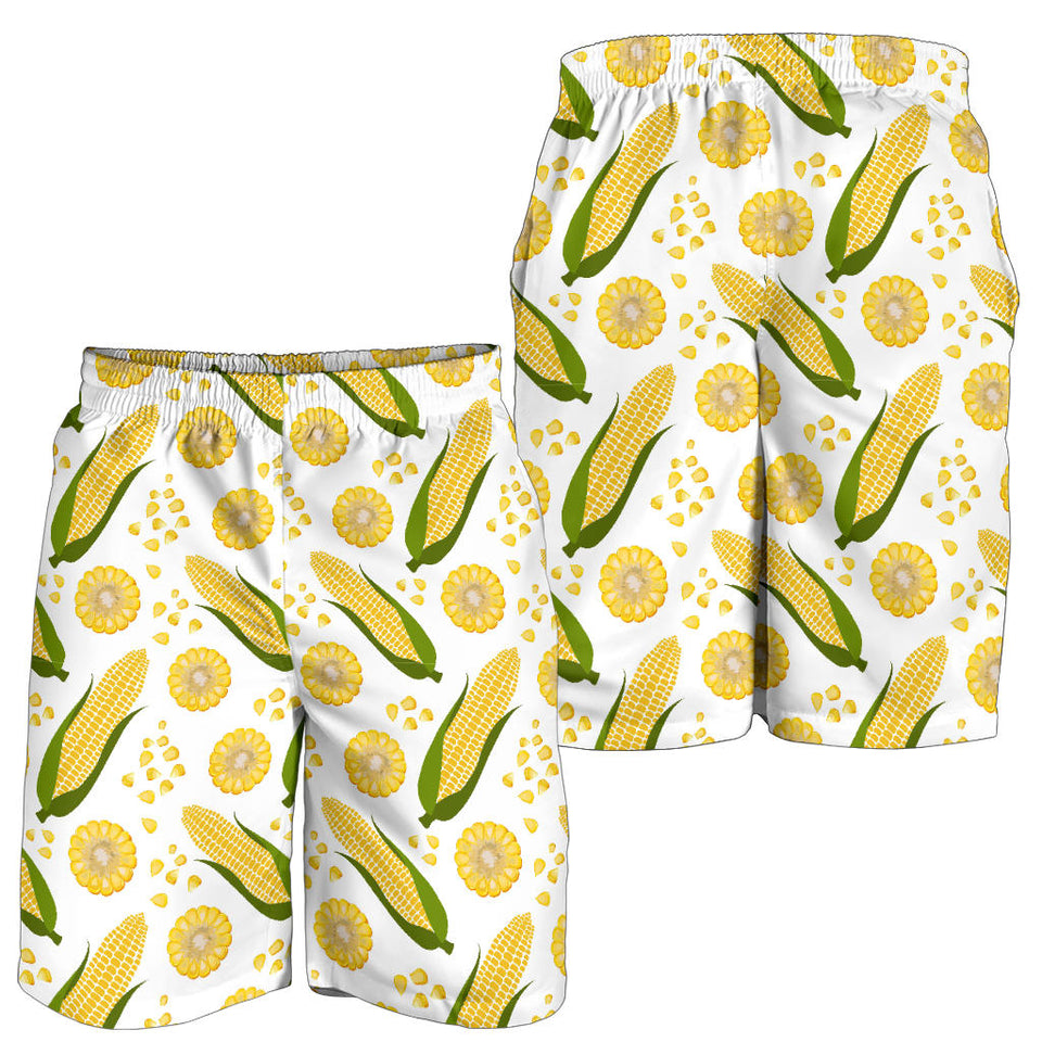 Corn Pattern Print Design 05 Men Shorts