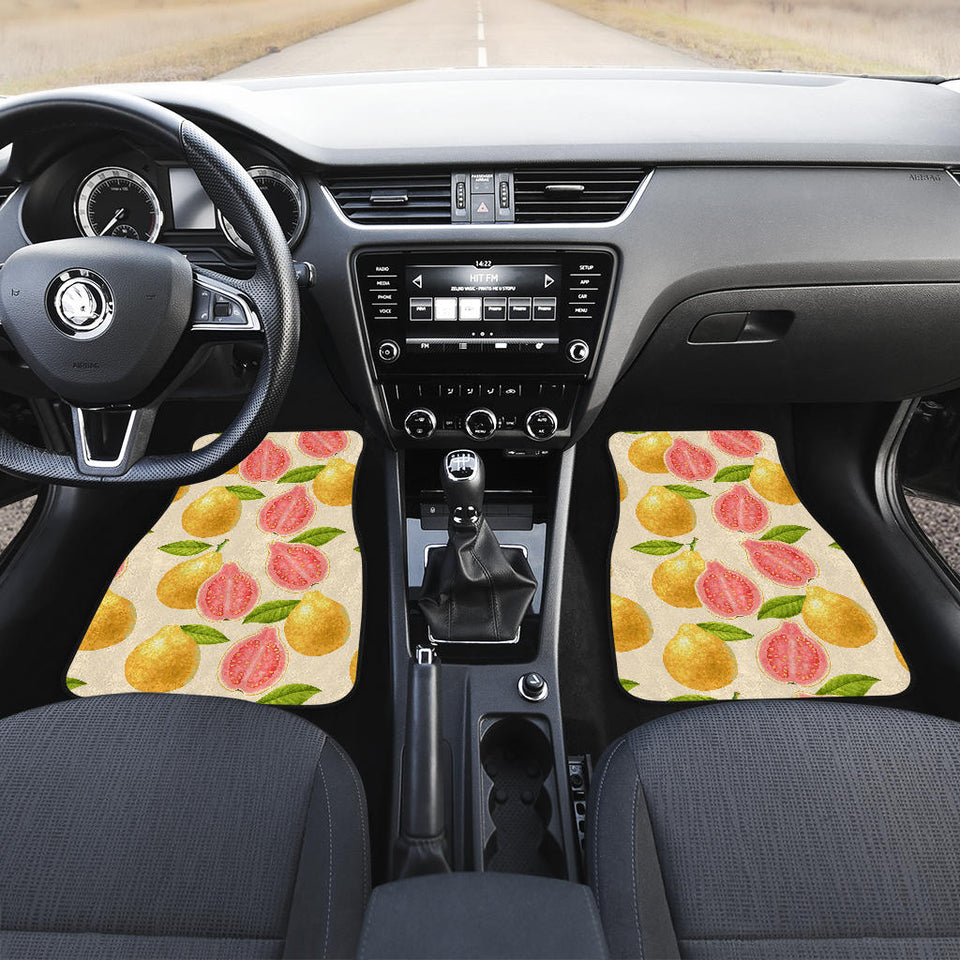 Beautiful Guava Pattern Front Car Mats