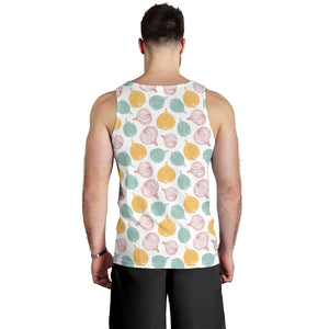colorful onions white background Men Tank Top