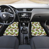 Coconut Pattern Print Design 04 Front and Back Car Mats