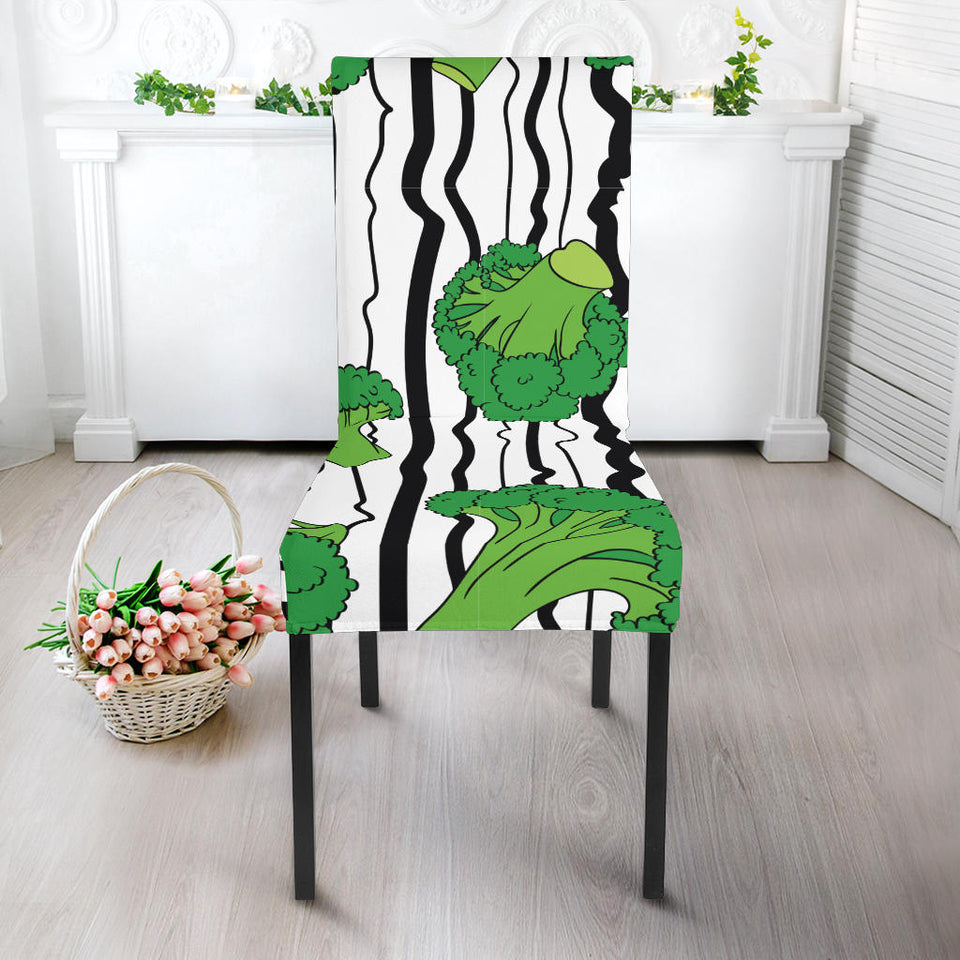 Cool Broccoli Pattern Dining Chair Slipcover