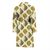 Lion Pattern Print Design 02 Men's Bathrobe