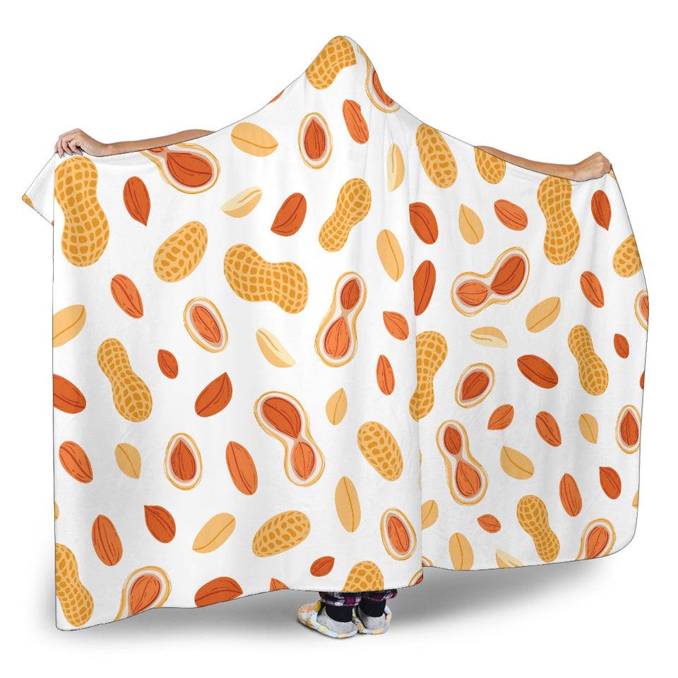 Peanuts Pattern Hooded Blanket