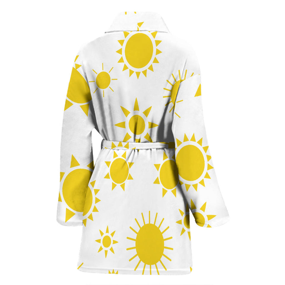 Sun Pattern Women'S Bathrobe