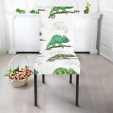 Chameleon Lizard Pattern Dining Chair Slipcover