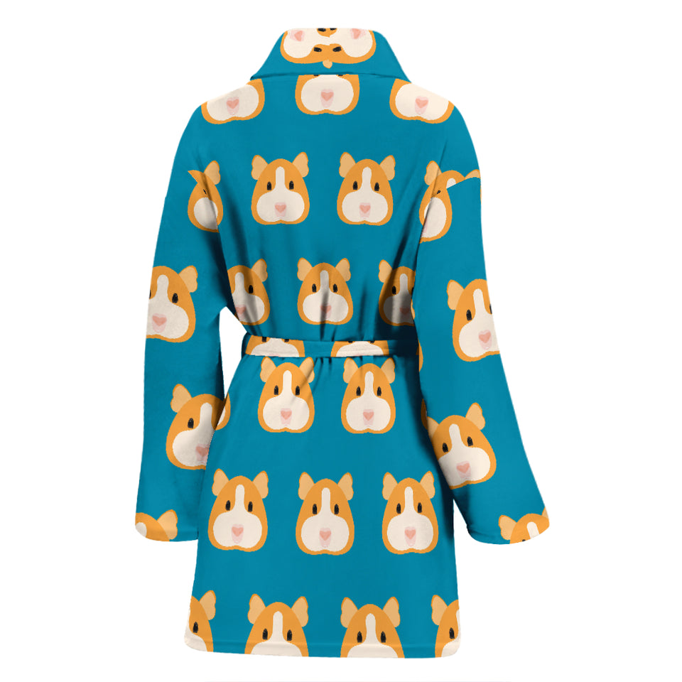 Guinea Pig Pattern Print Design 03 Women's Bathrobe