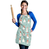 Cute Snowman Pattern Adjustable Apron