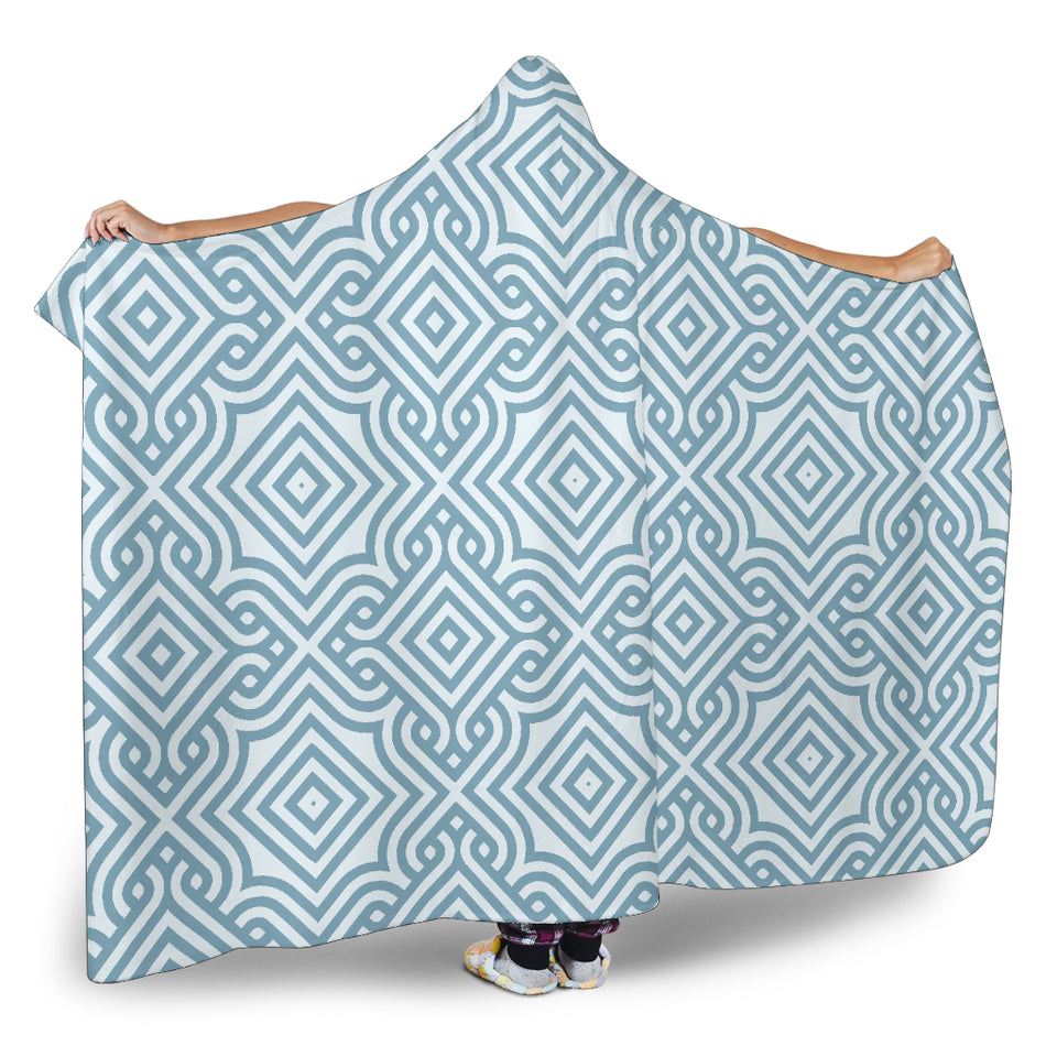 Arabic Pattern Hooded Blanket