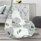 Hand Drawn Koala Leaves Pattern Bean Bag Cover
