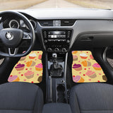 Cake Cupcake Heart Cherry Pattern Front And Back Car Mats