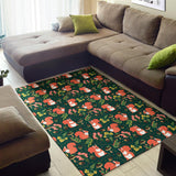 Squirrel Pattern Print Design 03 Area Rug