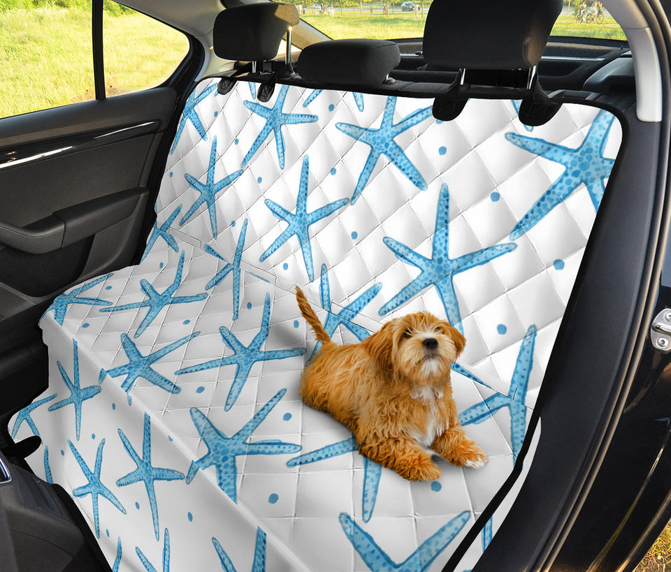 Watercolor Starfish Pattern Dog Car Seat Covers