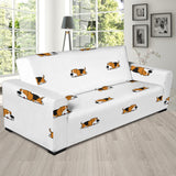 Cute Beagle Dog Sleeping Pattern Sofa Slipcover