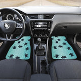 Sea Turtle With Blue Ocean Backgroud Front Car Mats