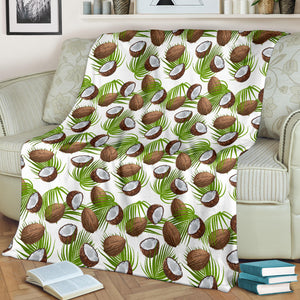 Coconut Pattern Print Design 04 Premium Blanket
