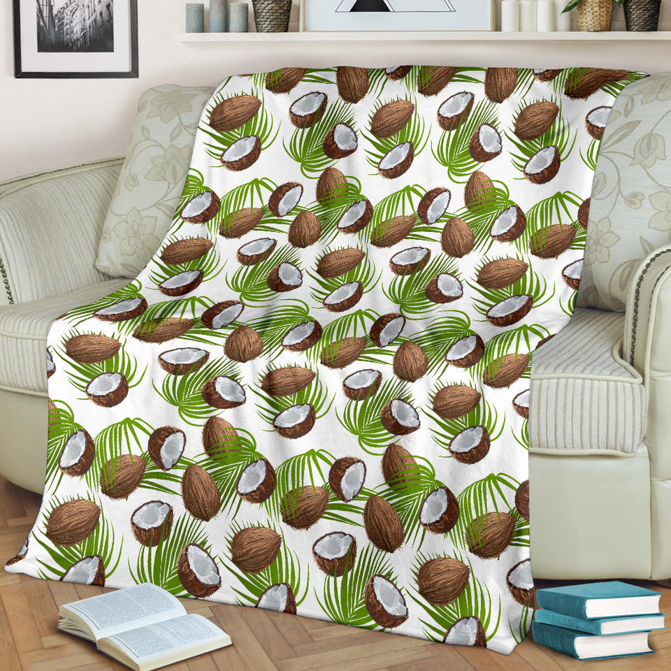 Coconut Pattern Print Design 04 Premium Blanket