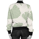 Ginkgo Leaves Pattern Women'S Bomber Jacket