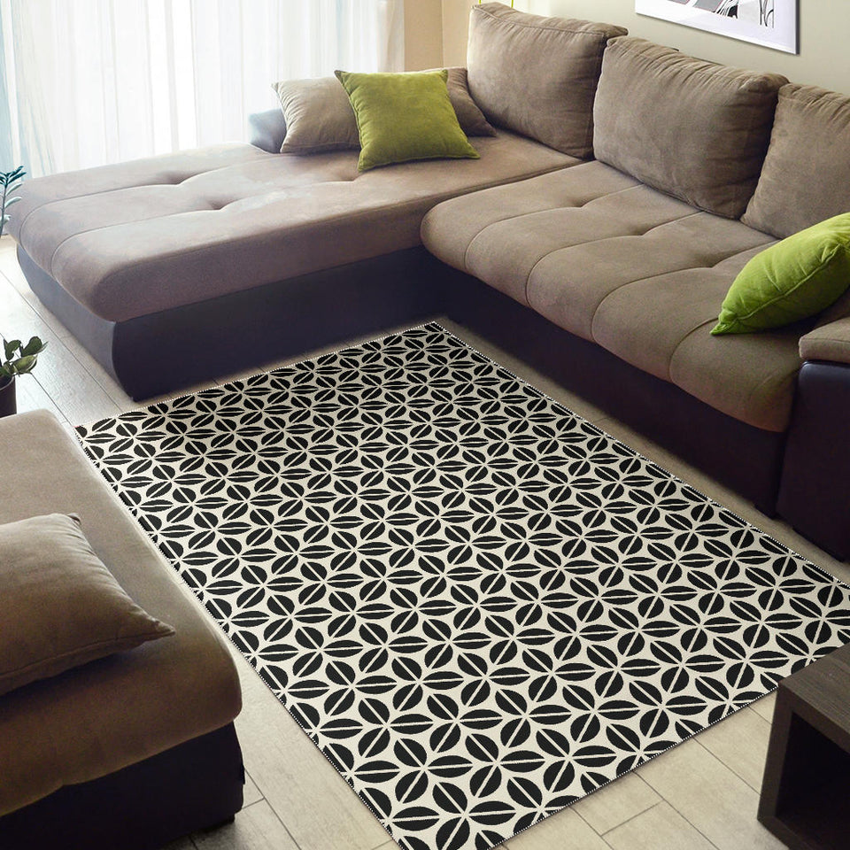 Coffee Bean Abstract Modern Pattern Area Rug
