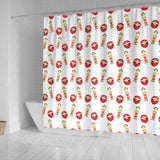 Daruma Japanese Wooden Doll Shower Curtain Fulfilled In US