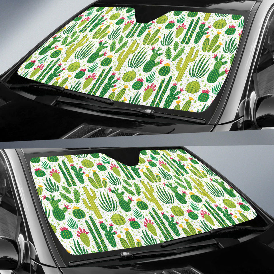 Cactus Pattern Car Sun Shade